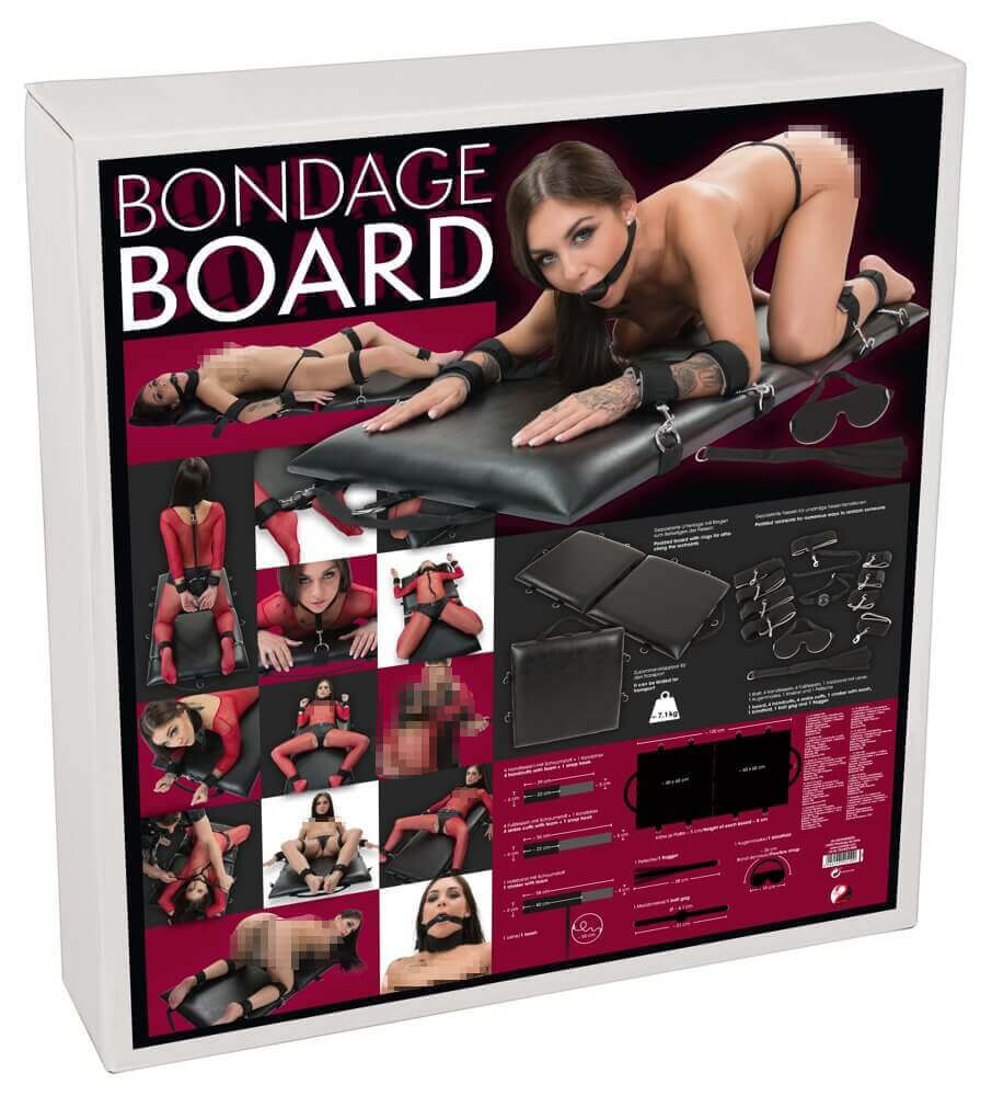 Bondage Board - hordozható kötöző ágy szett (13 részes)