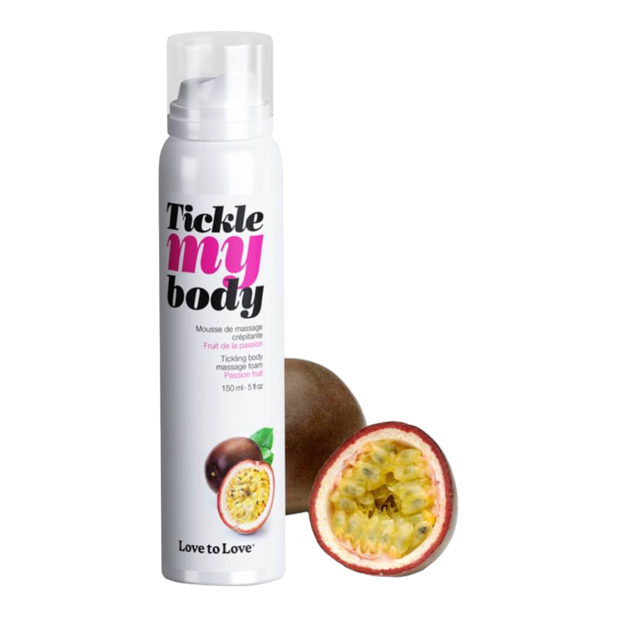 Tickle my body - masszázs olaj hab - passion fruit (150ml)