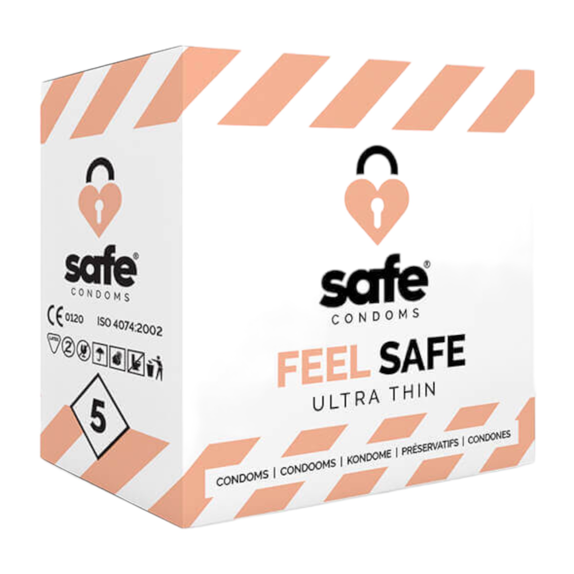 SAFE Feel Safe - vékony óvszer (5db)