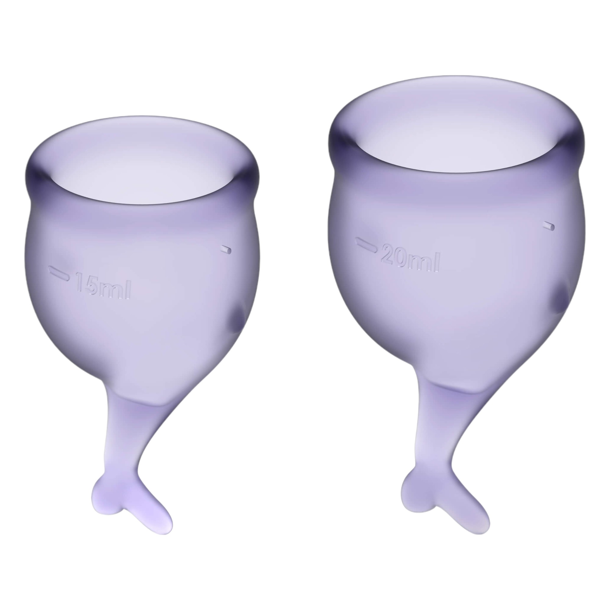 Satisfyer Cup - farkincás menstruációs kehely szett (lila) - 2db