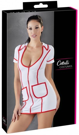 Cottelli Nurse - nővérke jelmez ruha (fehér)